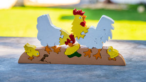 Hens, Roosters and Chicks - Papa Pete's Puzzles